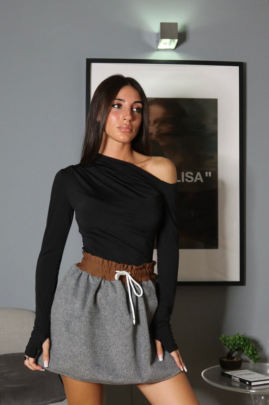 Gonna Pantalone Comfy Grigia