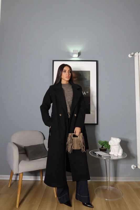 Cappotto Lungo Nero