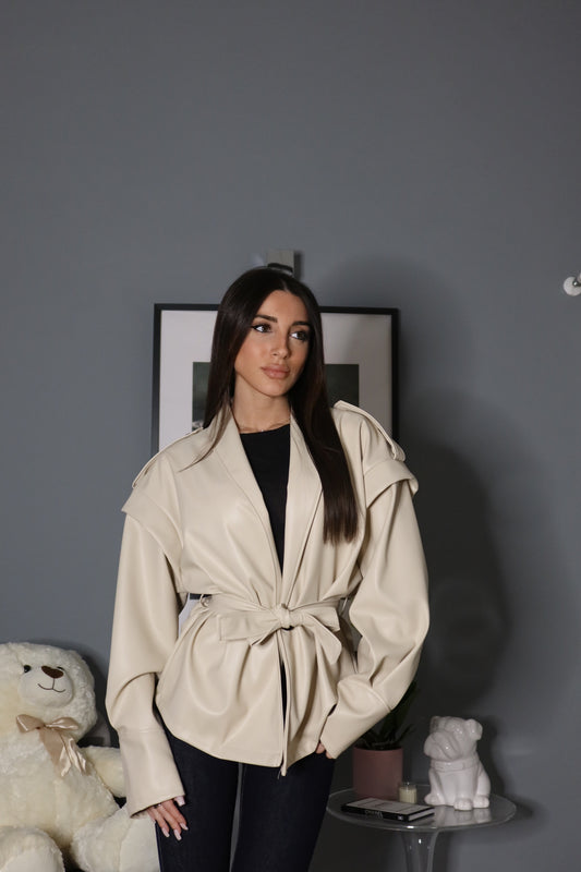 Giubbino in ecopelle (vari colori)