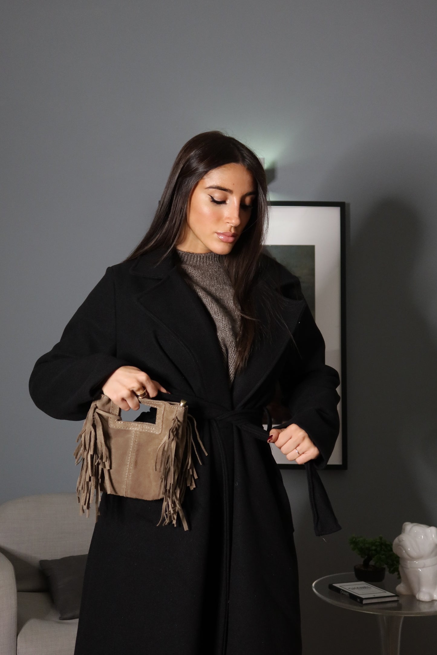 Cappotto Lungo Nero