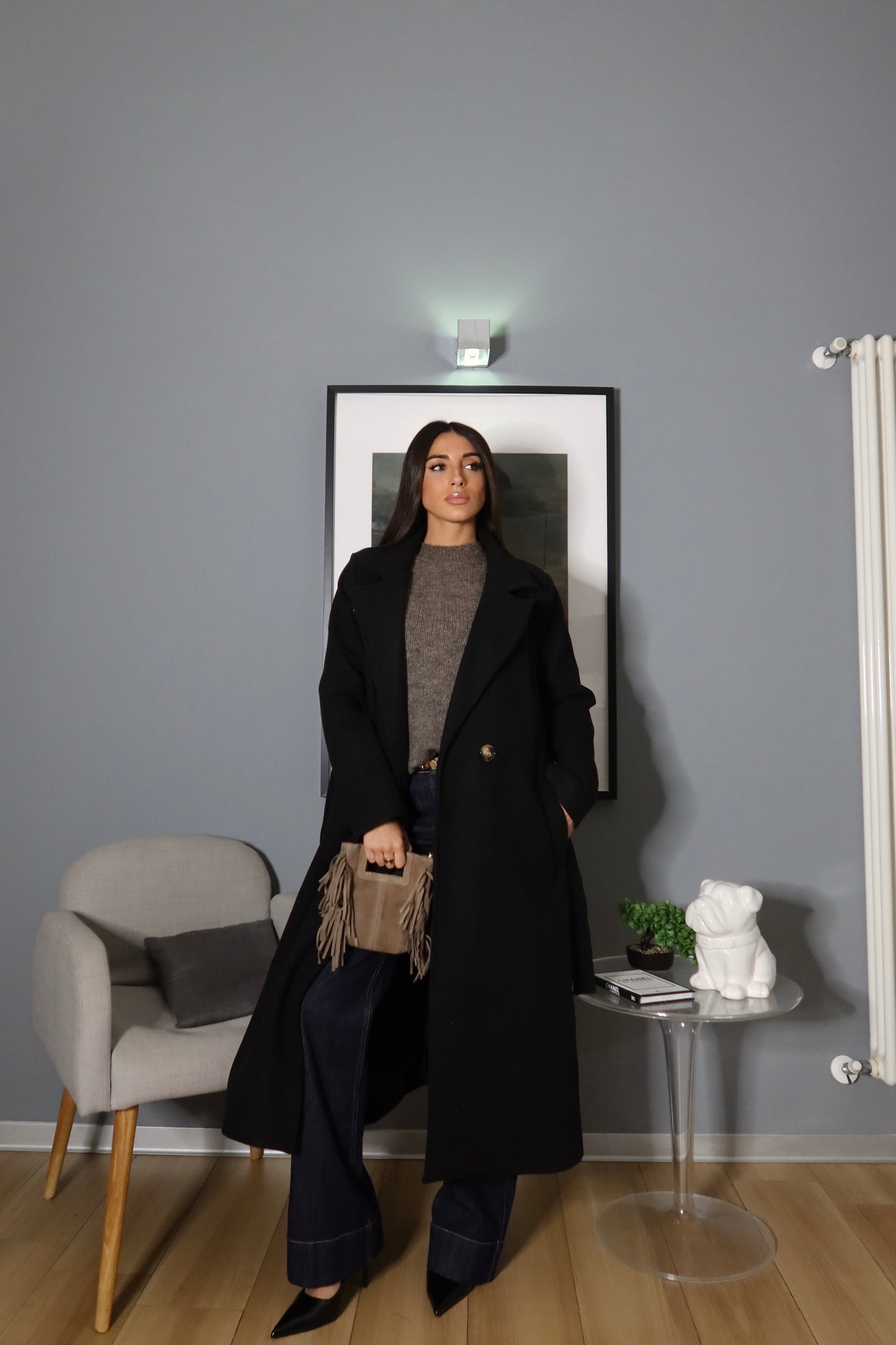 Cappotto Lungo Nero