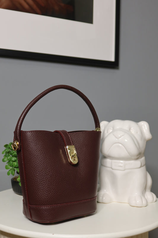 Bag Secchiello (bordeaux / verde)
