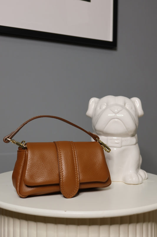 Mini bag Parigi (cuoio / senape / bordeaux)