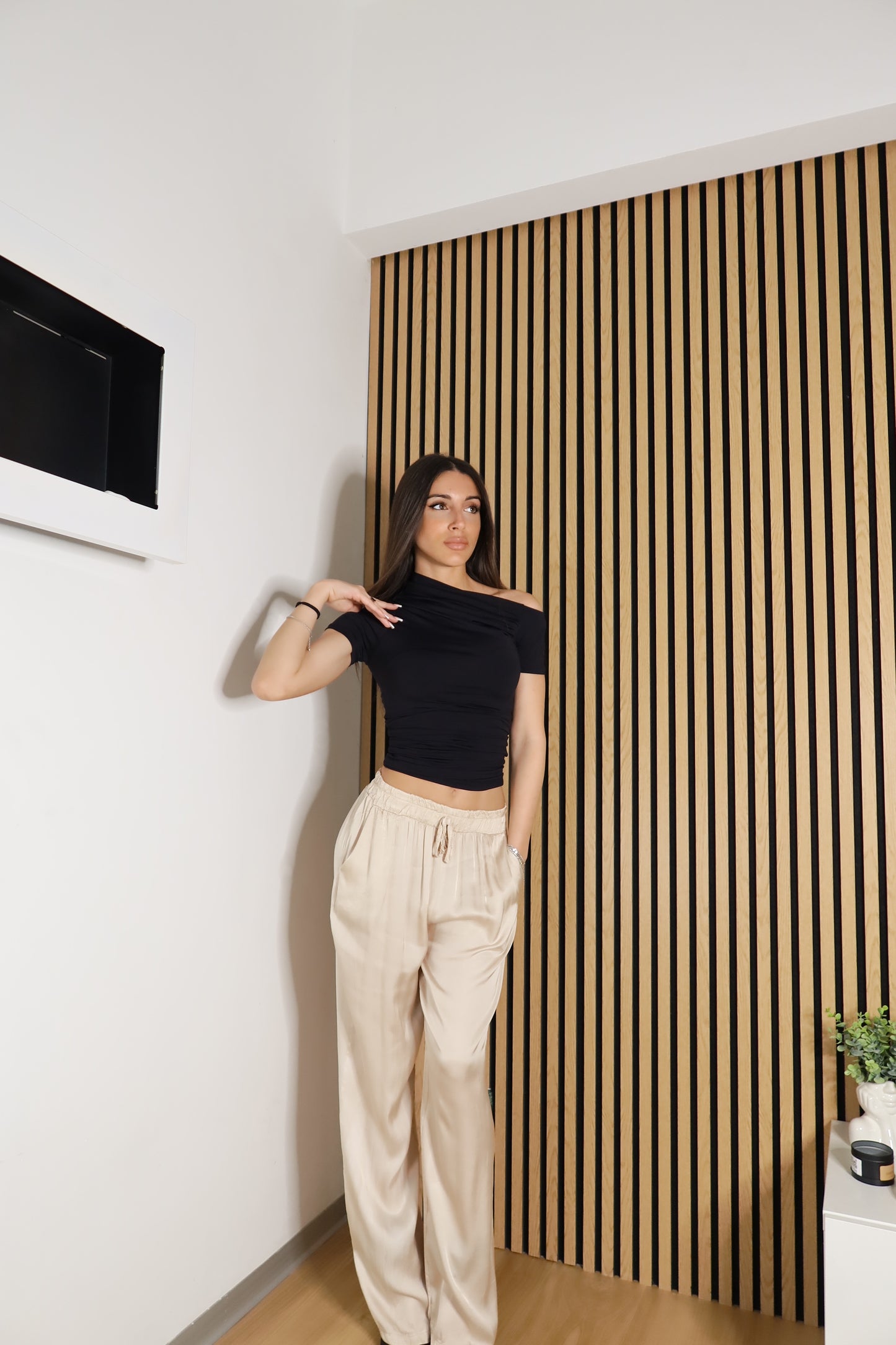 Pantaloni Satinati