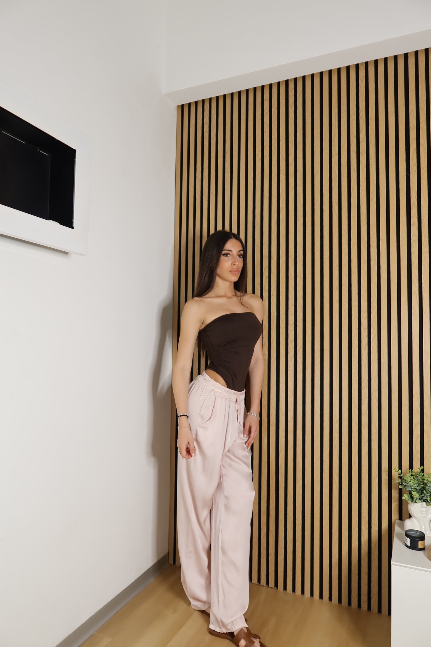 Pantaloni Satinati
