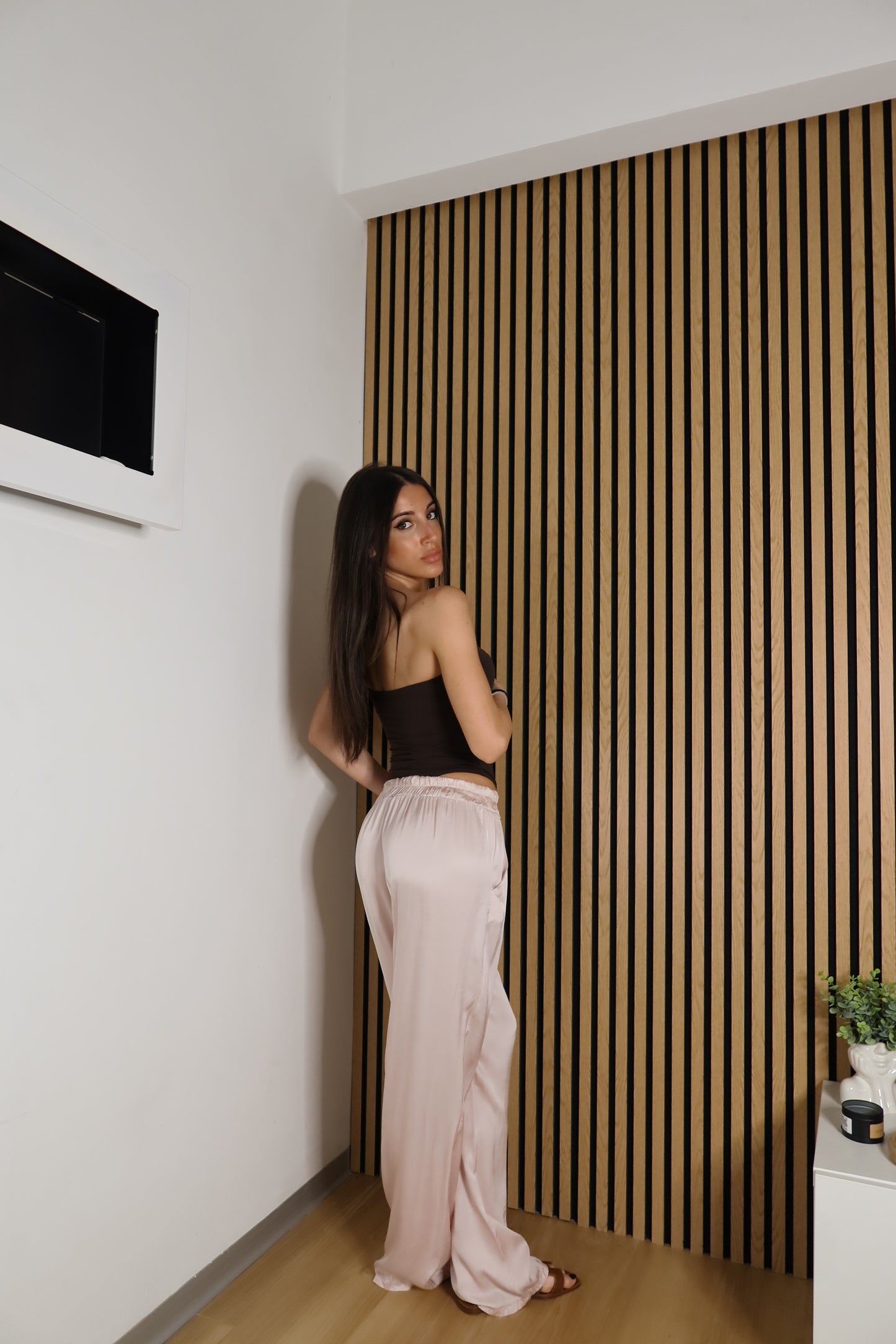 Pantaloni Satinati