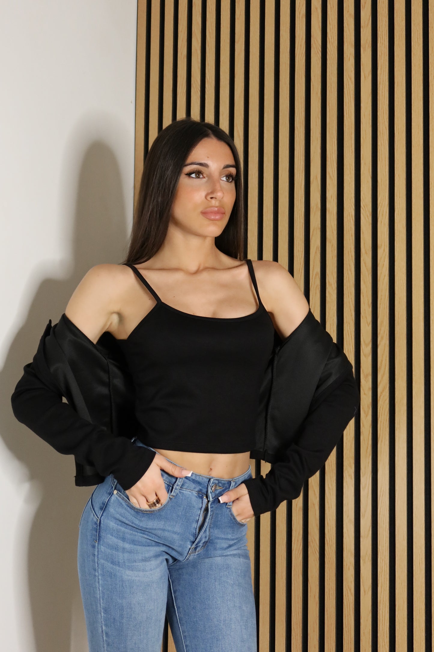 Top con Cardigan