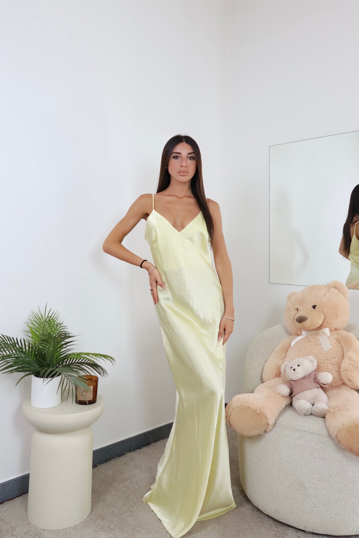 Maxi Dress Satin (vari colori)