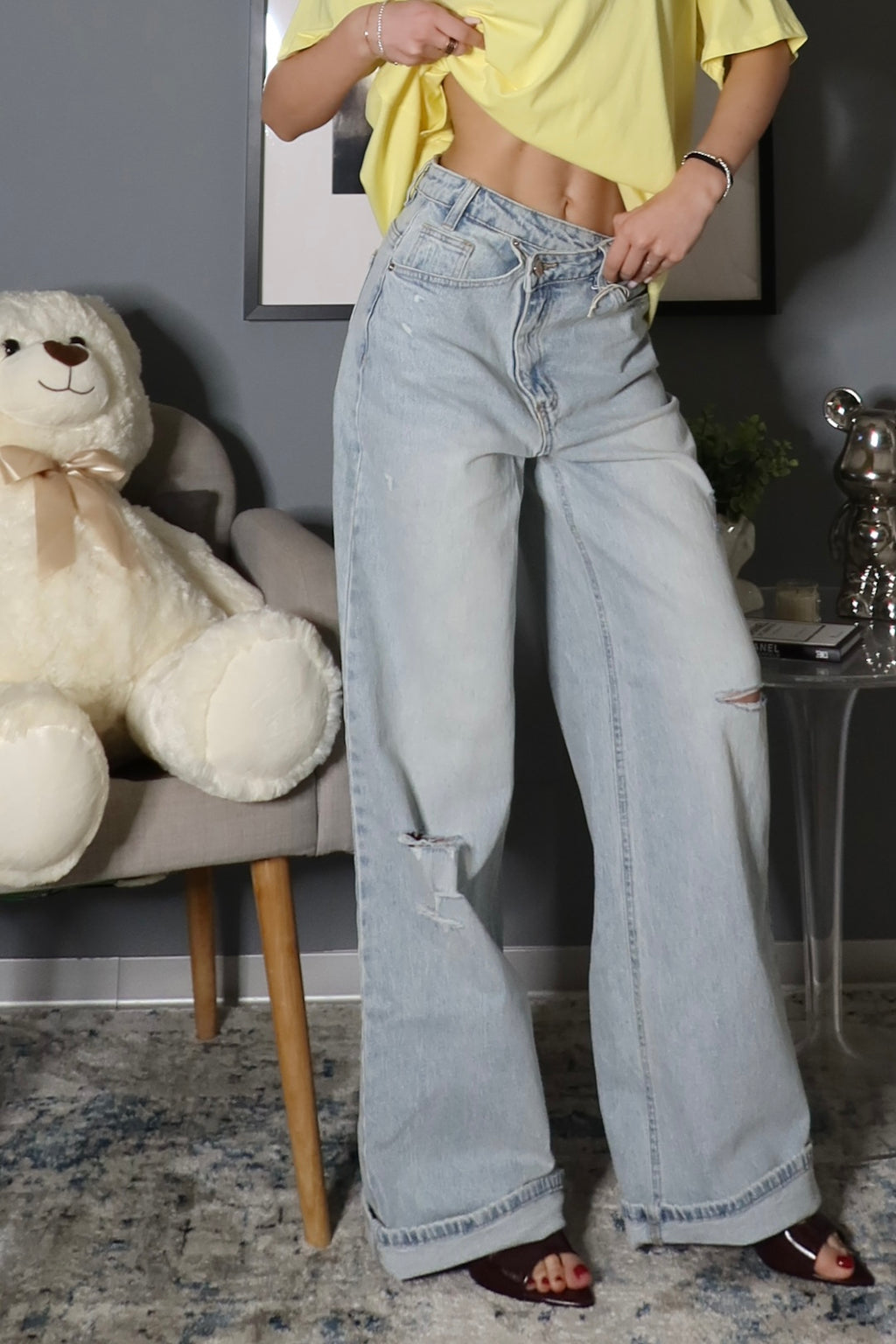 Jeans Asimmetrico chiaro