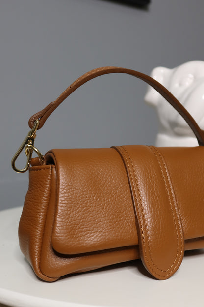 Mini bag Parigi (cuoio / senape / bordeaux)