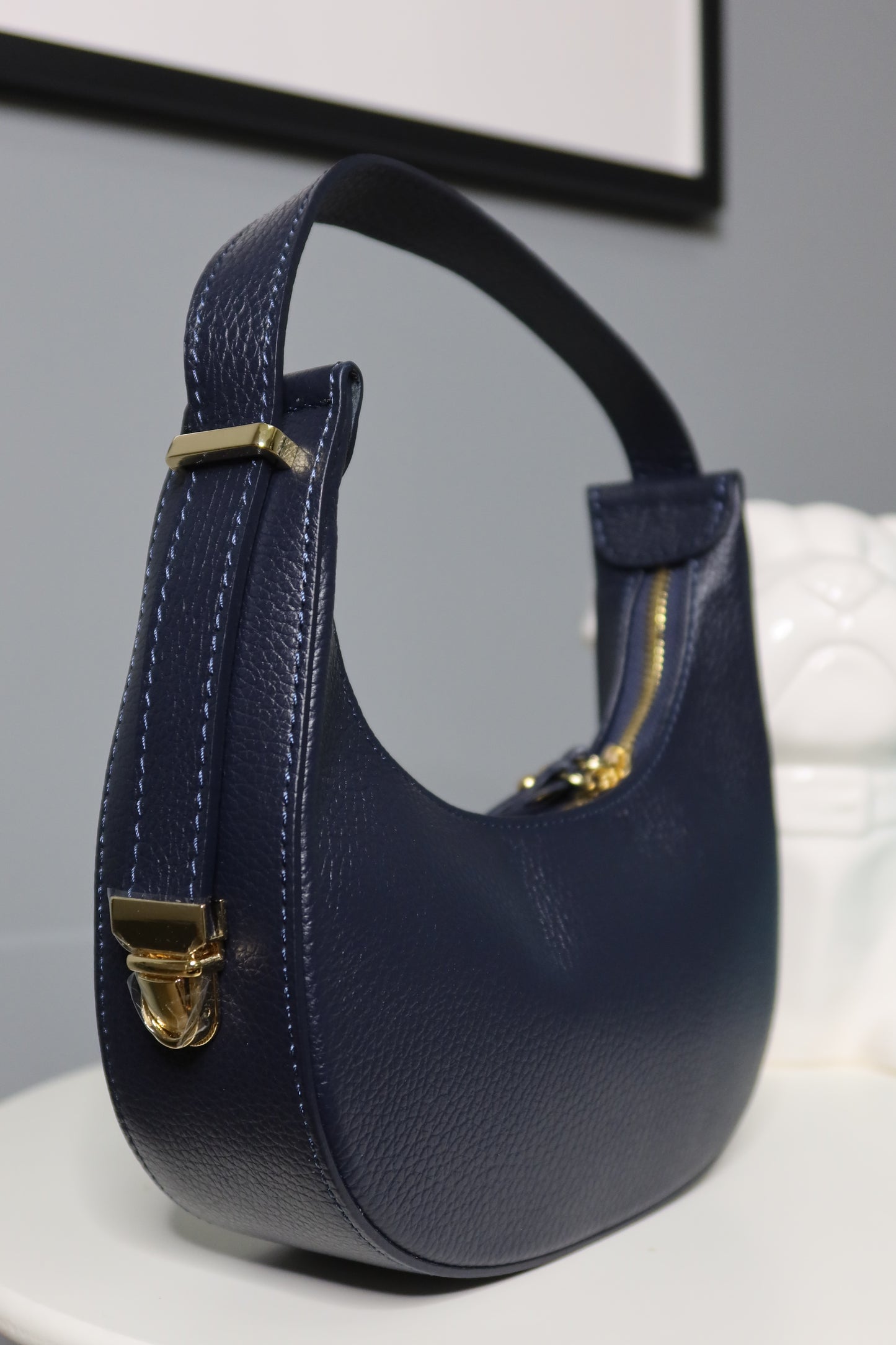 Borsa a spalla (marrone / bordeaux / giallo / blu)