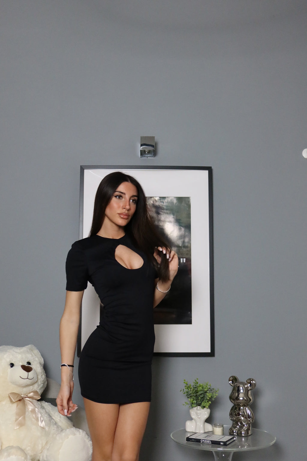 Mini dress Dea (giallo / nero)