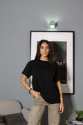 T-Shirt manica corta (nera / bianca)
