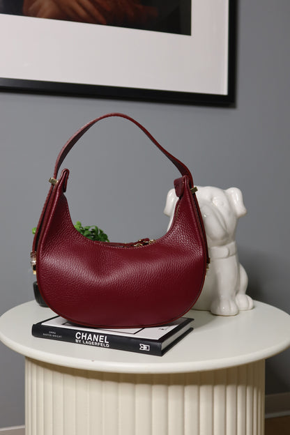 Borsa a spalla (marrone / bordeaux / giallo / blu)