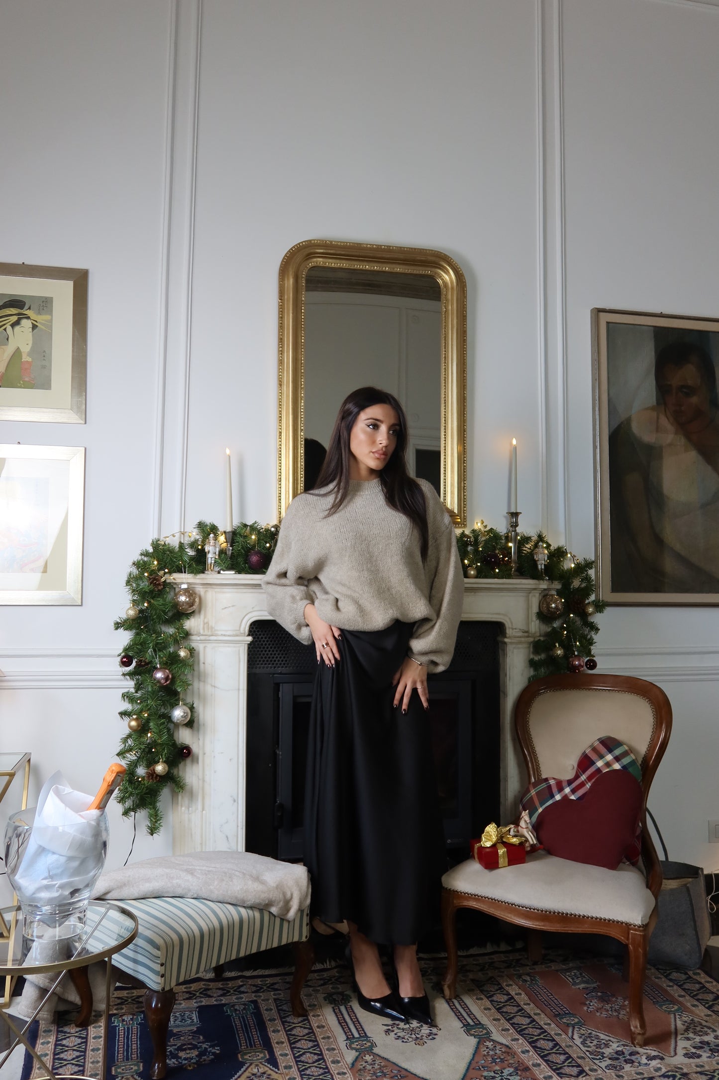 Gonna lunga Satinata (vari colori)