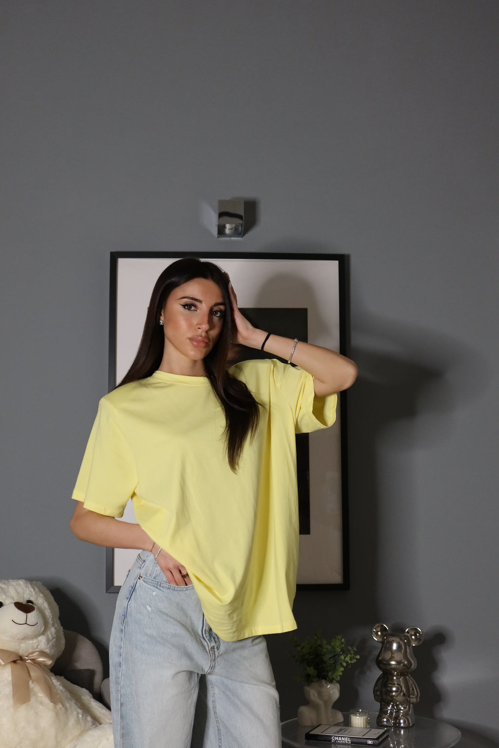 T-shirt manica corta con spalline (vari colori)