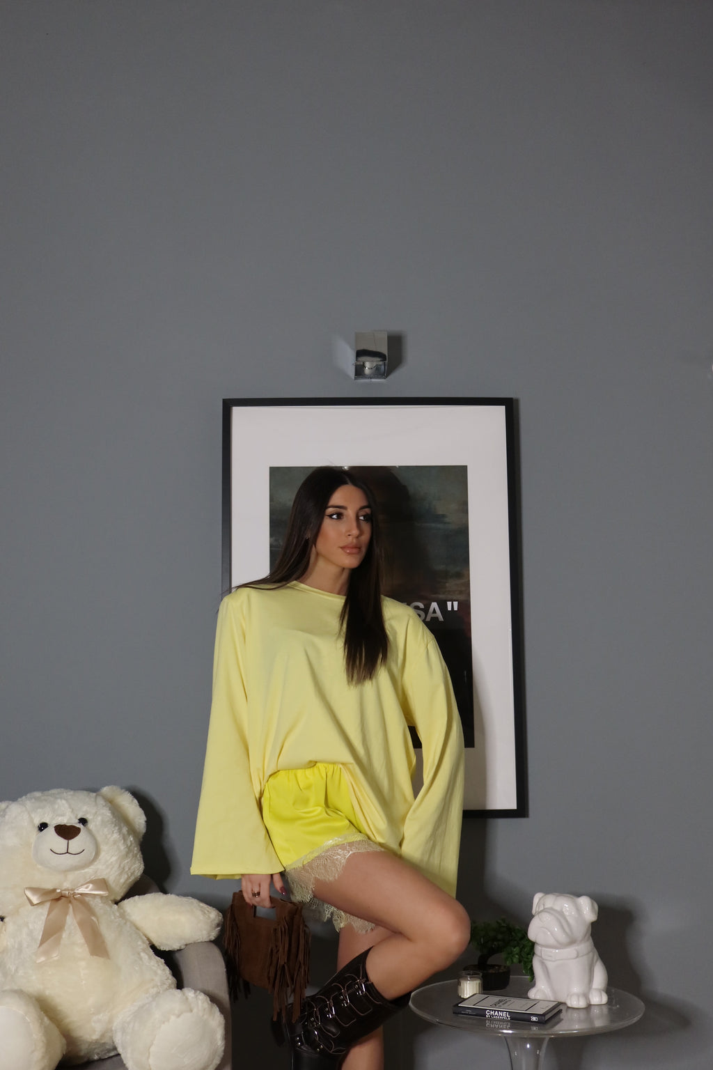 T-shirt con spalline (vari colori)