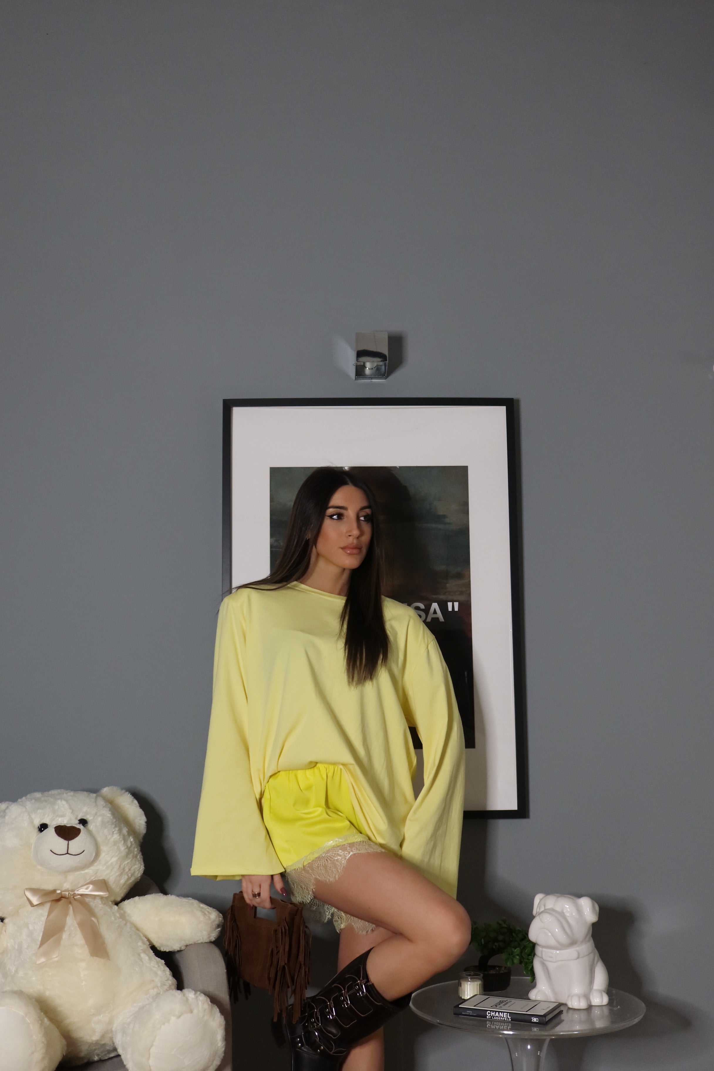 T-shirt con spalline (vari colori)