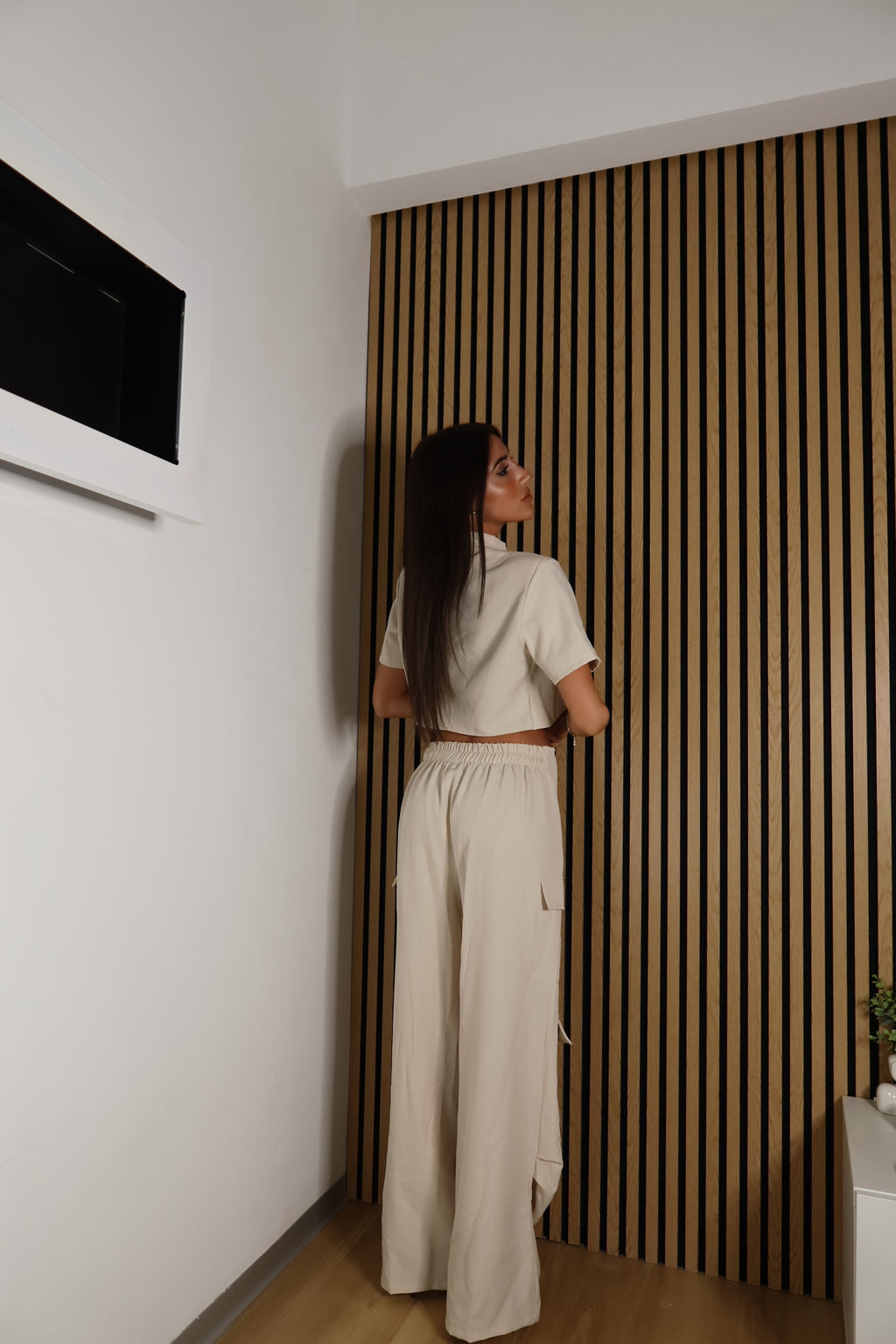 Coordinato Cristal (beige / rosa / nero)