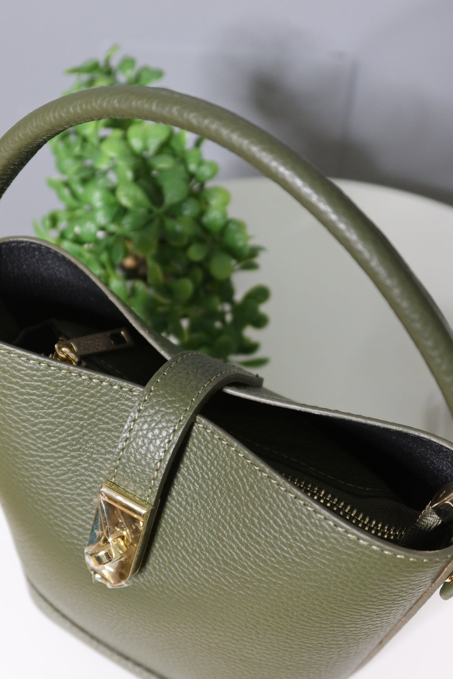 Bag Secchiello (bordeaux / verde)