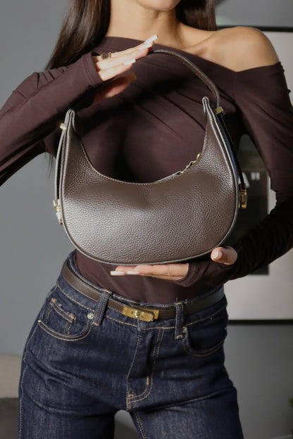 Borsa a spalla (marrone / bordeaux / giallo / blu)