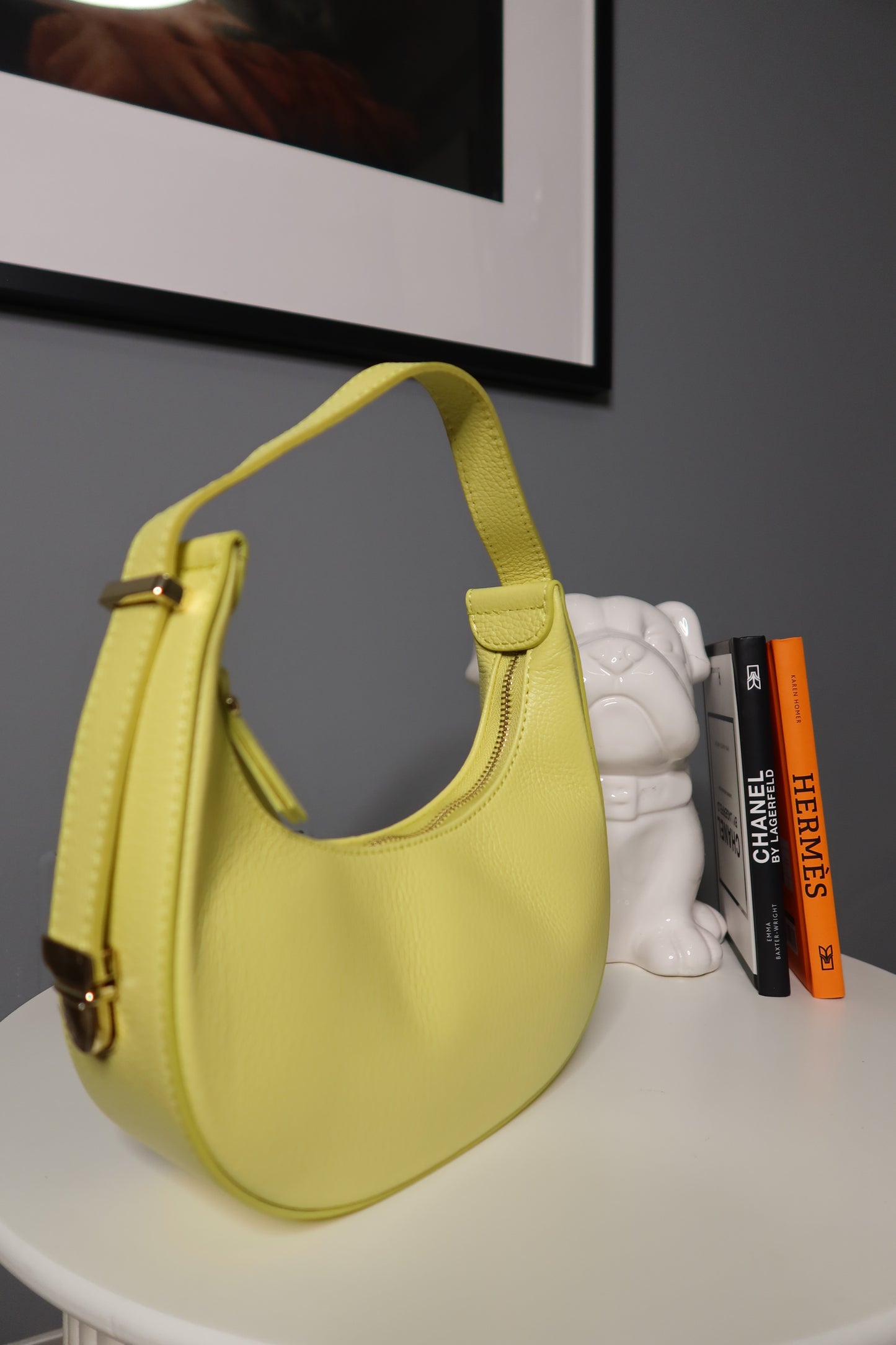 Borsa a spalla (marrone / bordeaux / giallo / blu)