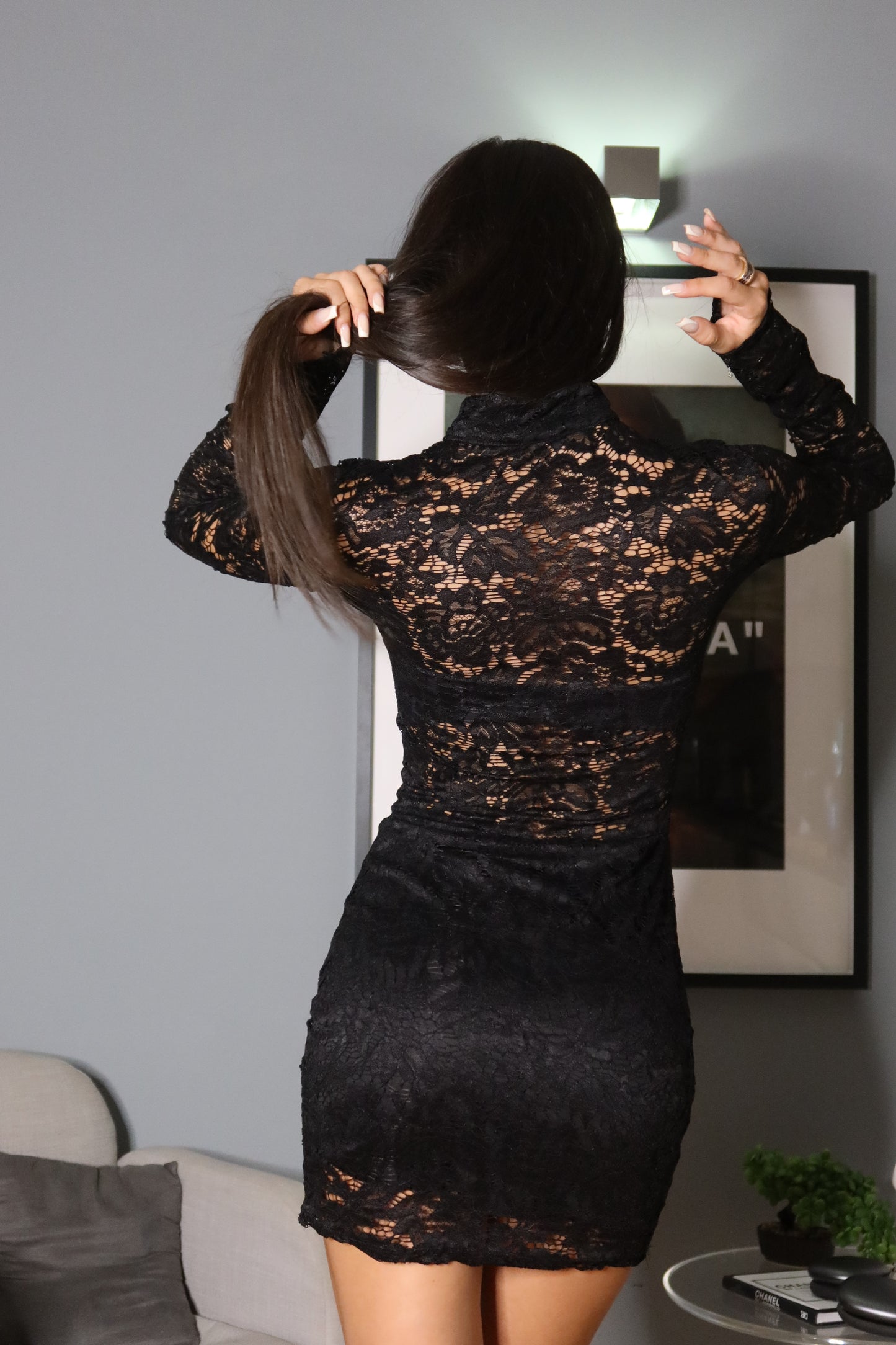 Dress in pizzo Nero