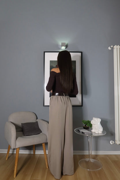 Pantaloni con cintura Fango