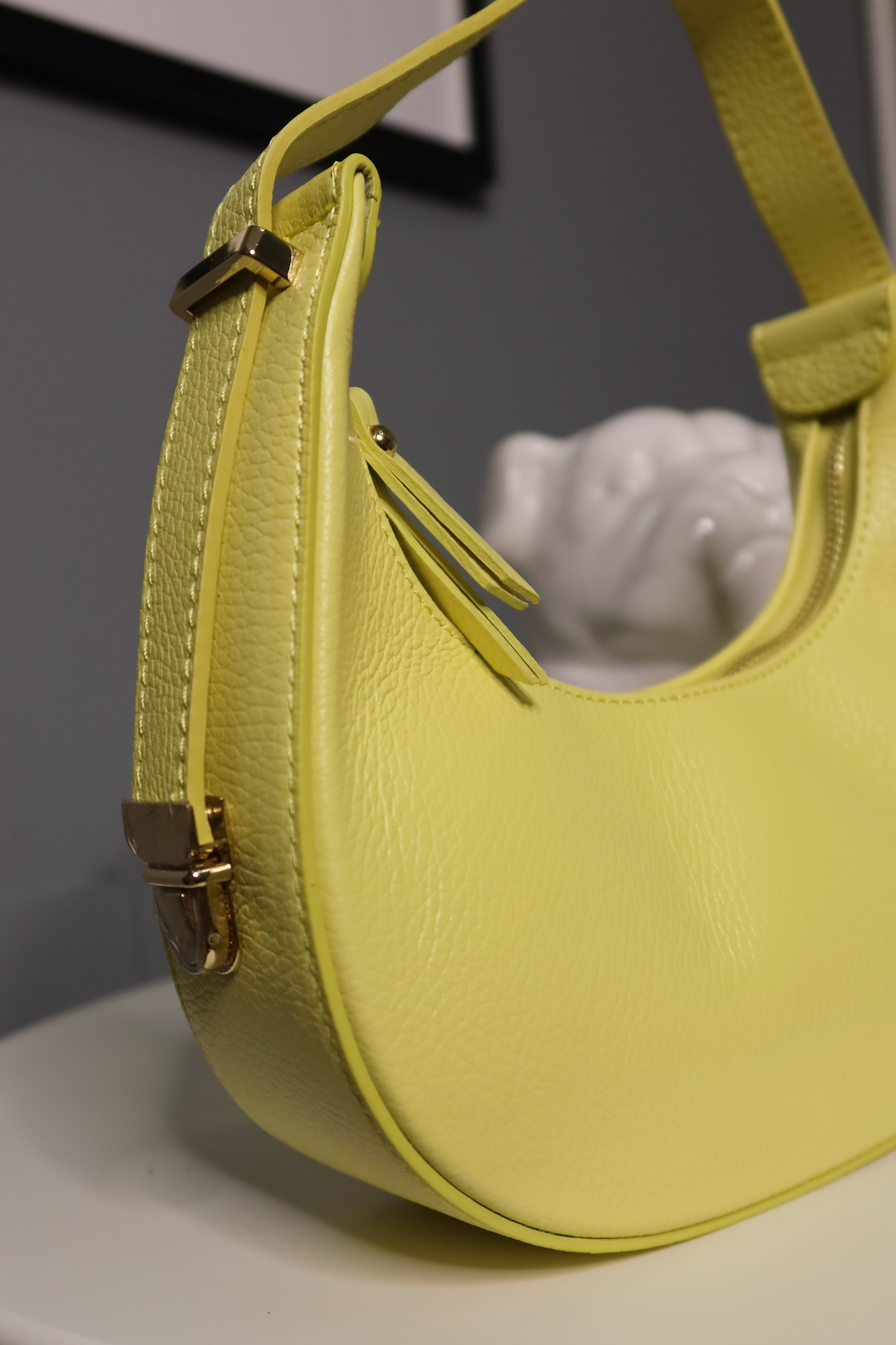 Borsa a spalla (marrone / bordeaux / giallo / blu)