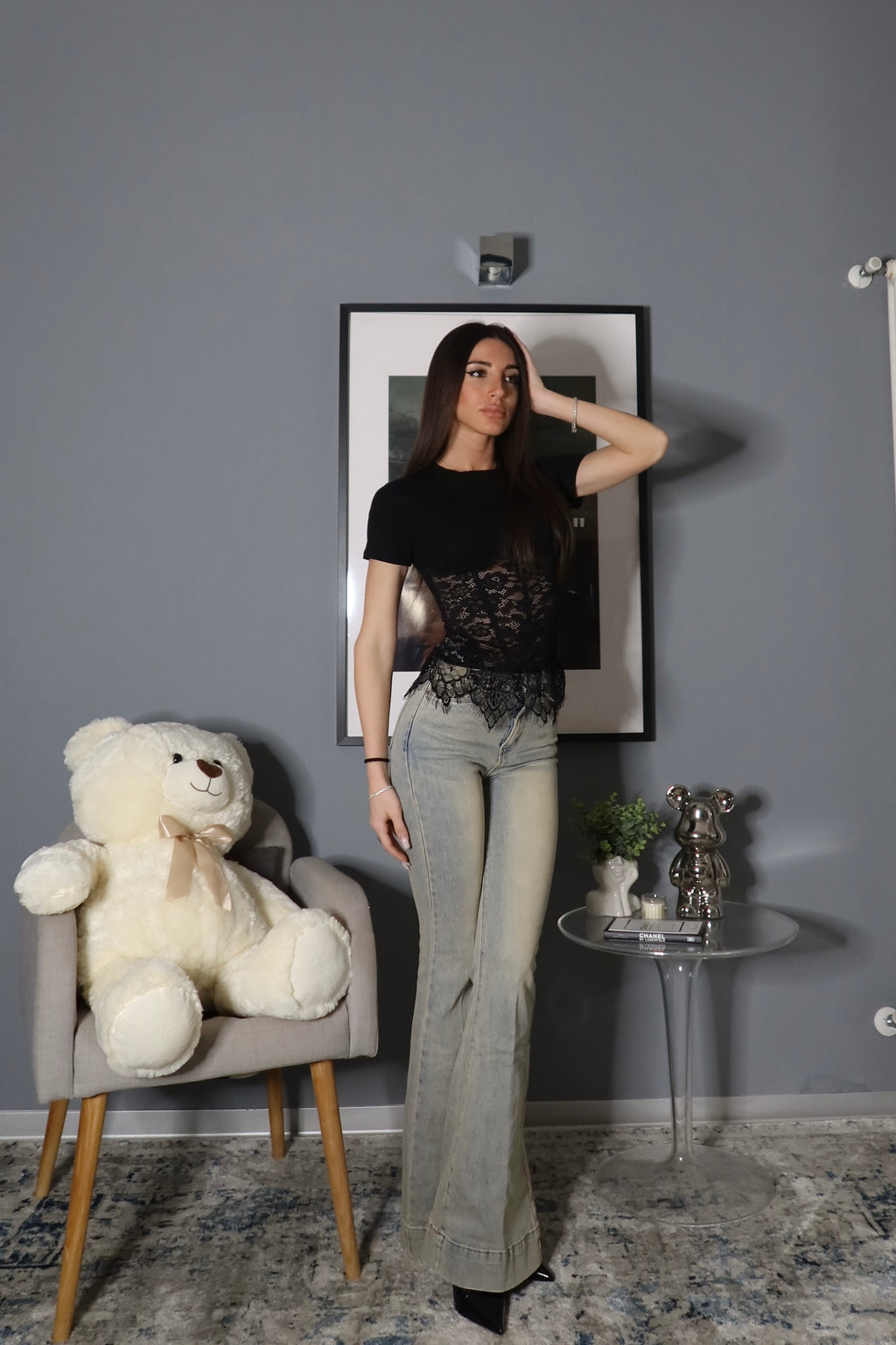 Jeans Flare Sabbia