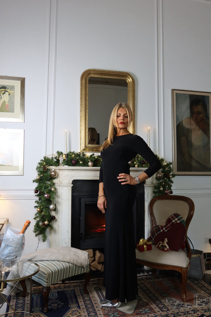 Abito Lungo Paris (nero / marrone)