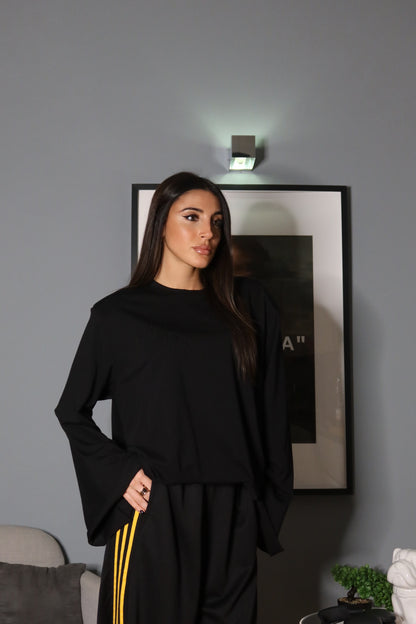 T-shirt con spalline (marrone / nera / bordeaux)