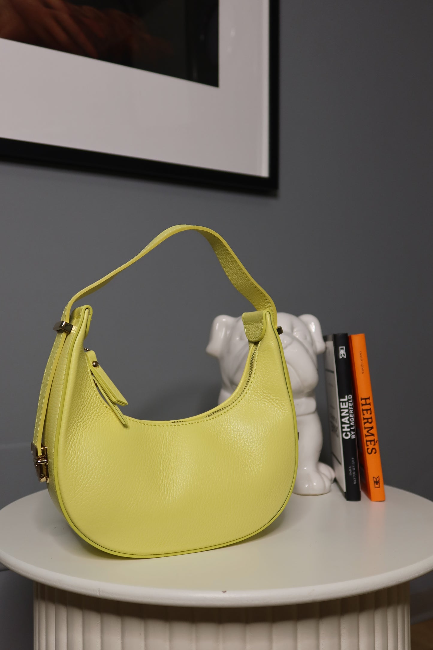 Borsa a spalla (marrone / bordeaux / giallo / blu)