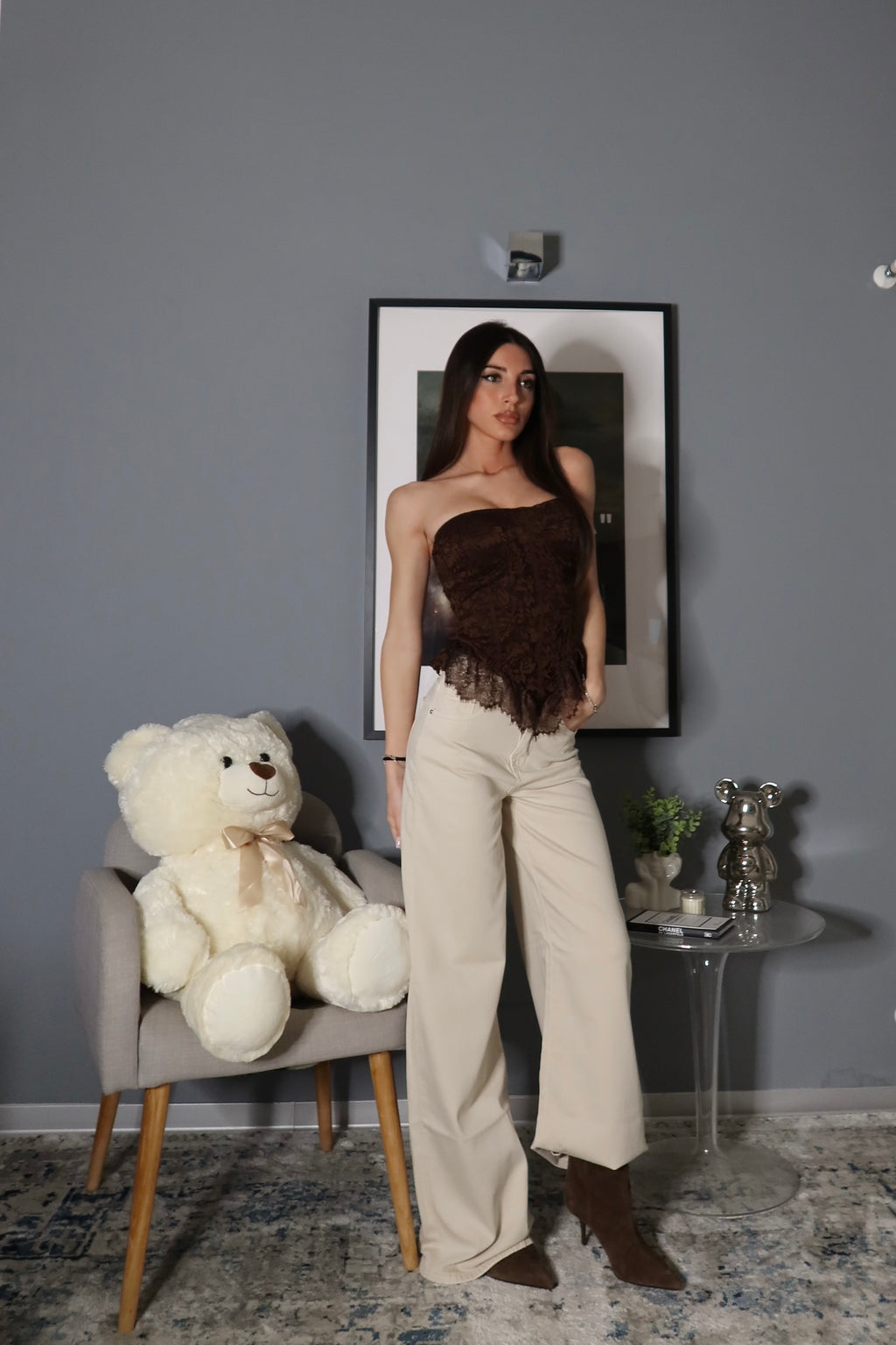 Jeans leggero Maddy beige