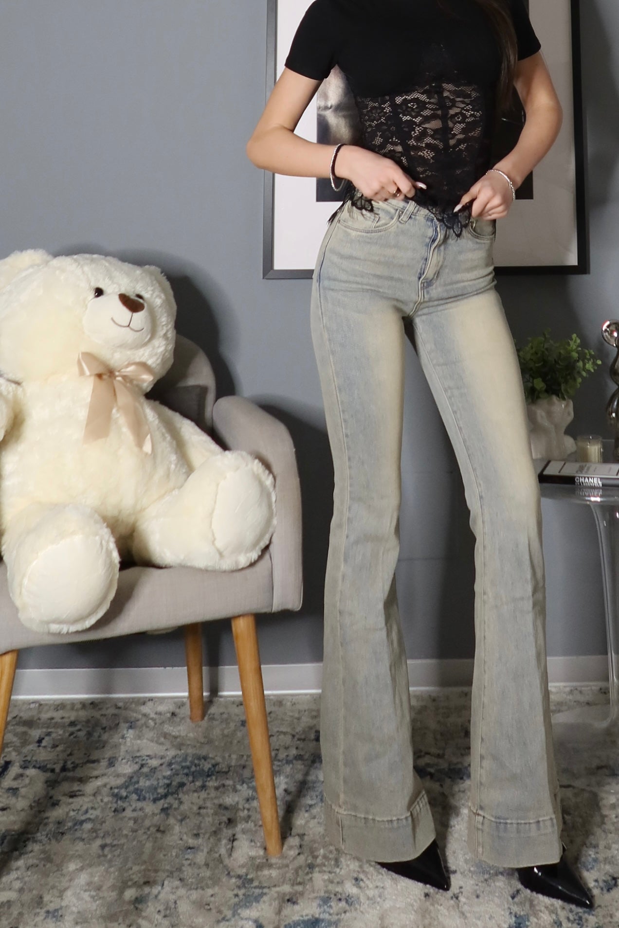 Jeans Flare Sabbia