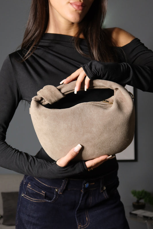 Borsa Bottega in suede