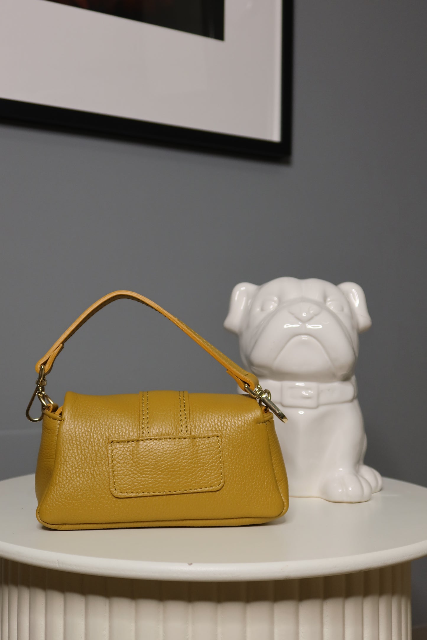 Mini bag Parigi (cuoio / senape / bordeaux)