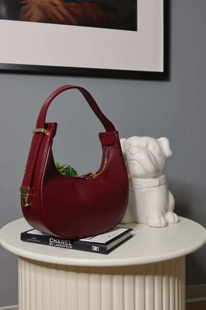 Borsa a spalla (marrone / bordeaux / giallo / blu)