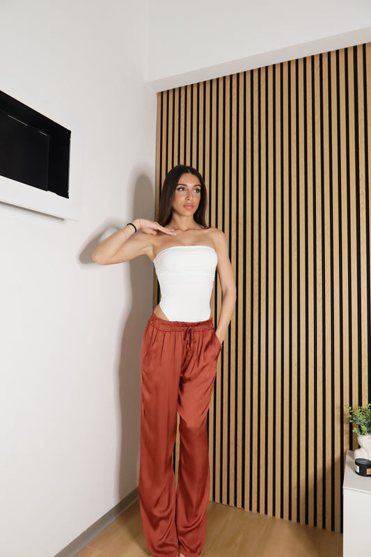 Pantaloni Satinati
