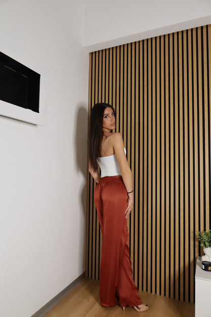 Pantaloni Satinati