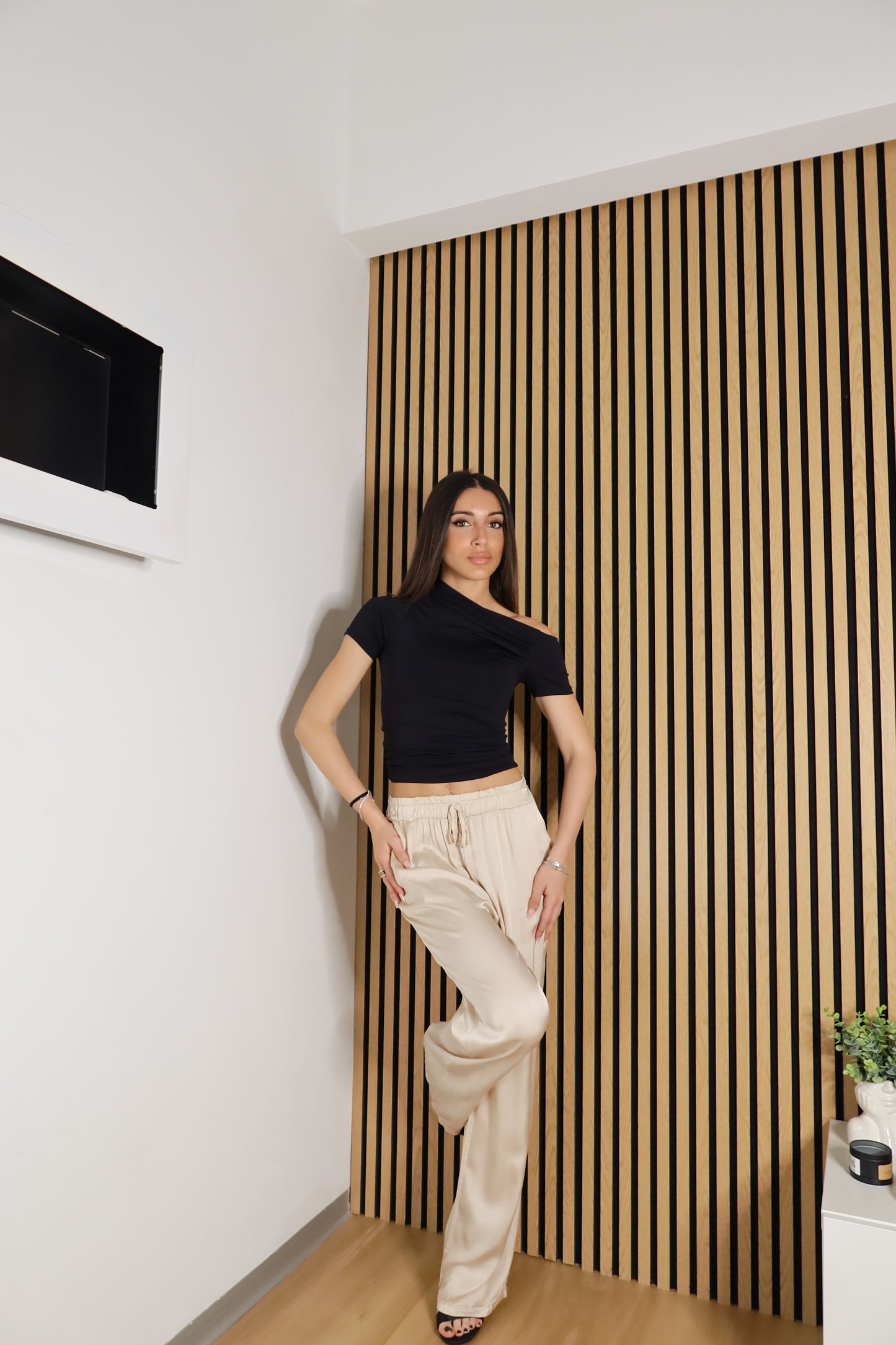 Pantaloni Satinati