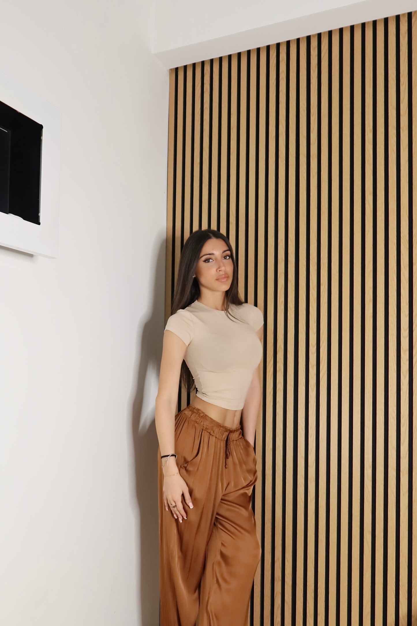 Pantaloni Satinati
