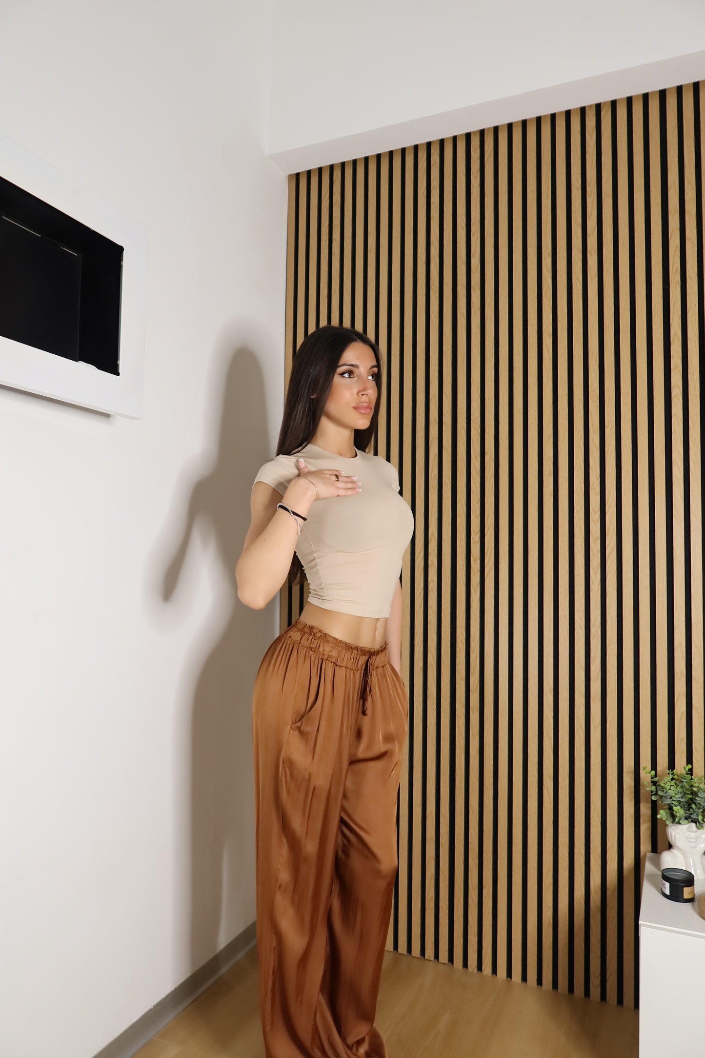 Pantaloni Satinati