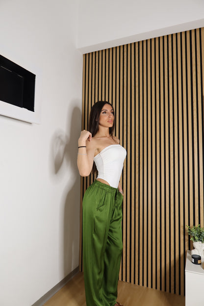 Pantaloni Satinati