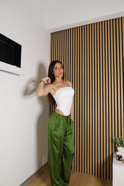 Pantaloni Satinati