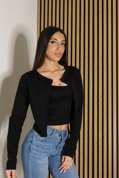 Top con Cardigan