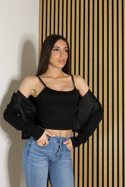 Top con Cardigan
