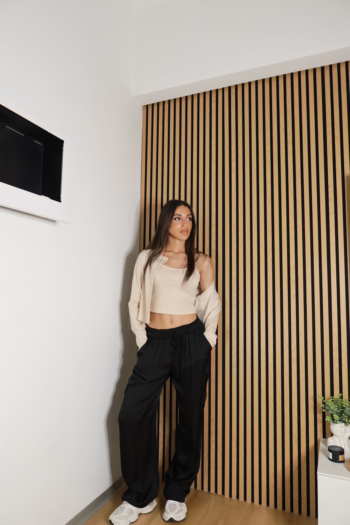 Pantaloni Satinati
