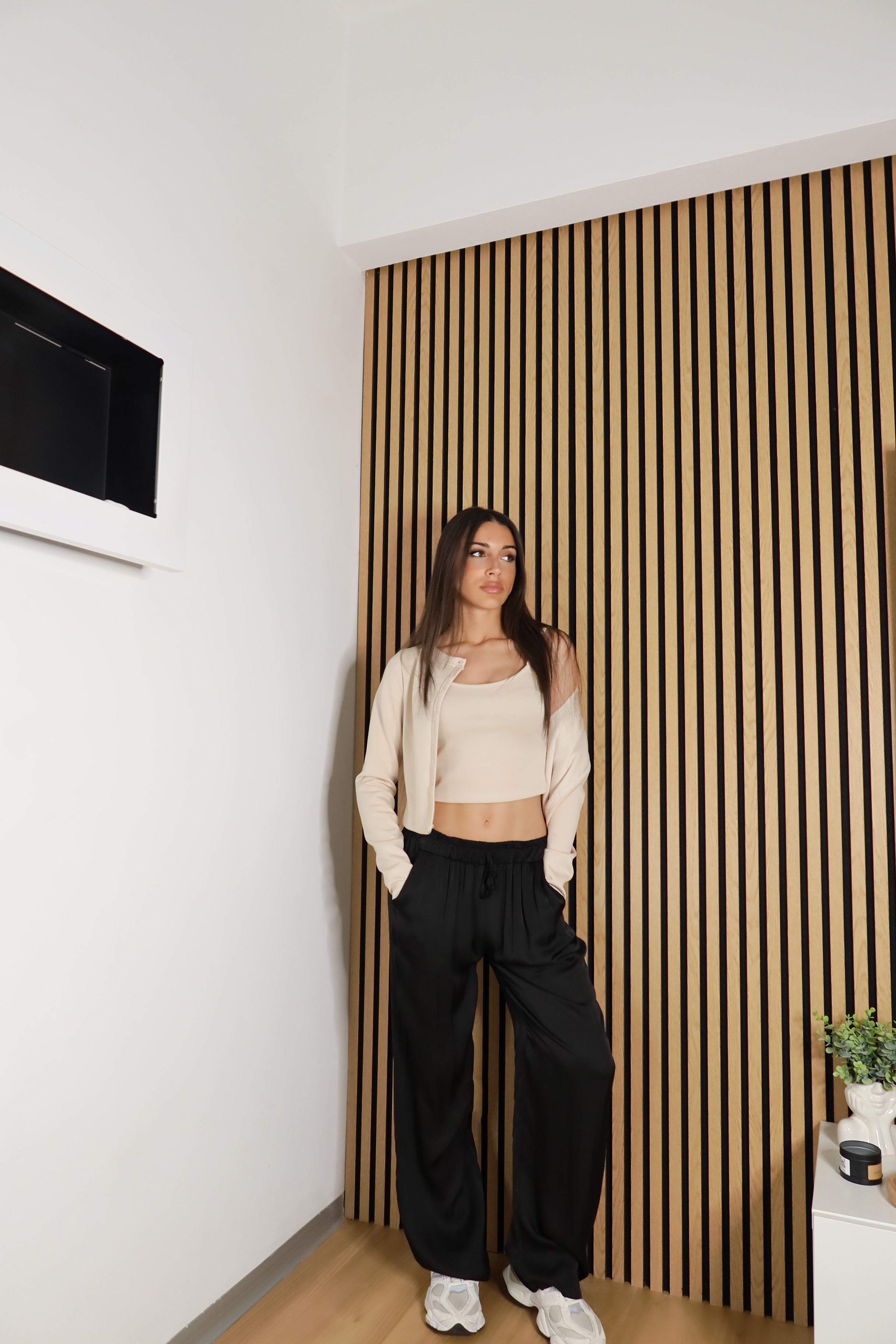 Pantaloni Satinati